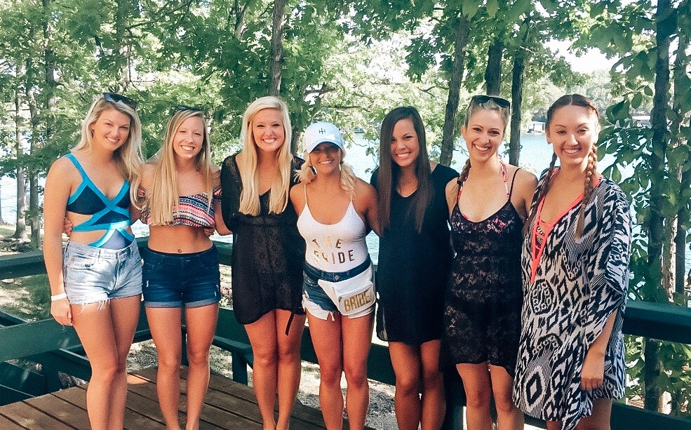 bachelorette party lake of the ozarks friends