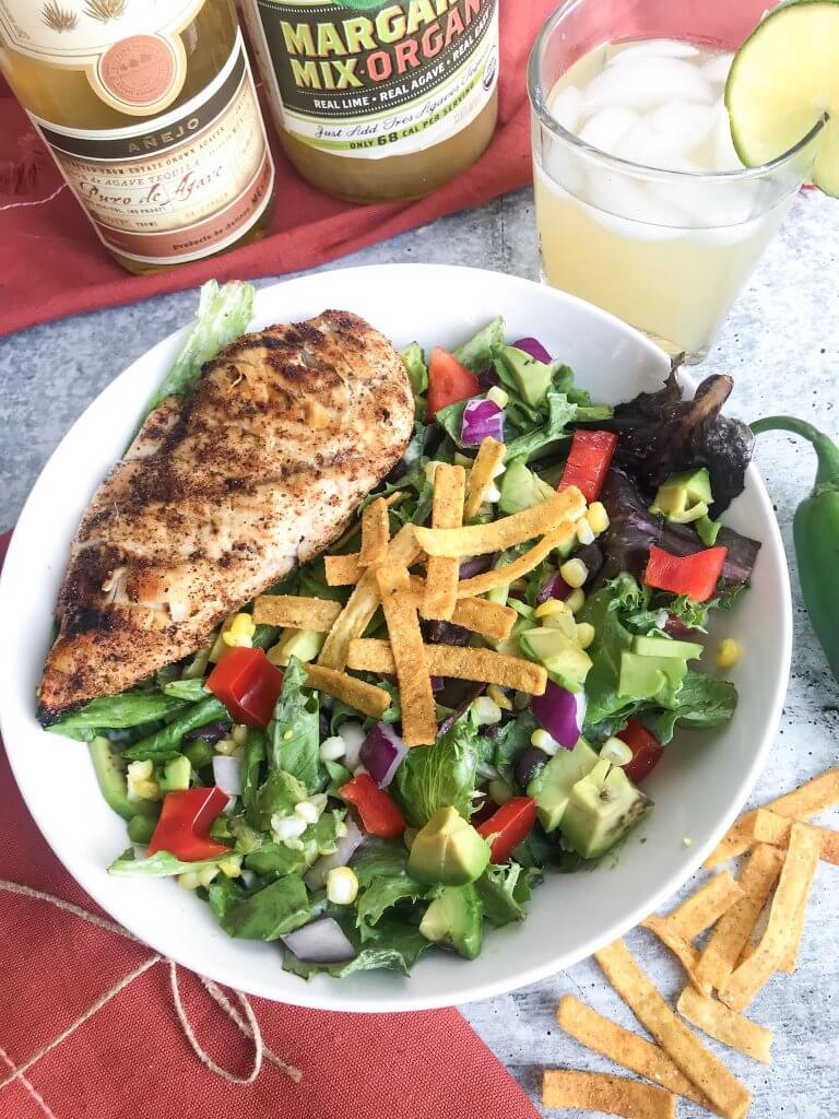spicy southwest chicken salad with chipotle ranch dressing 2