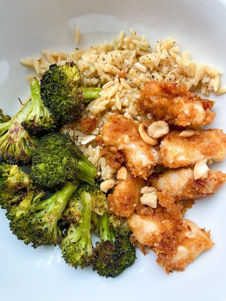 spicy almond cashew chicken