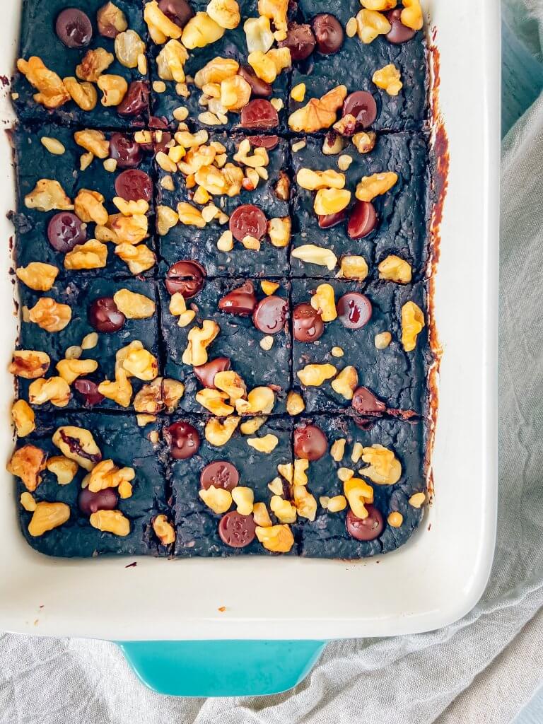 fudgy black bean brownies