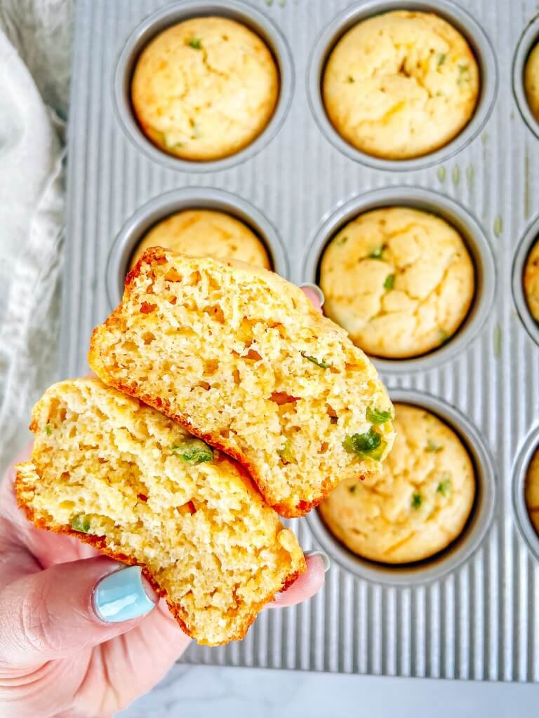 jalapeno cheddar cornbread muffins