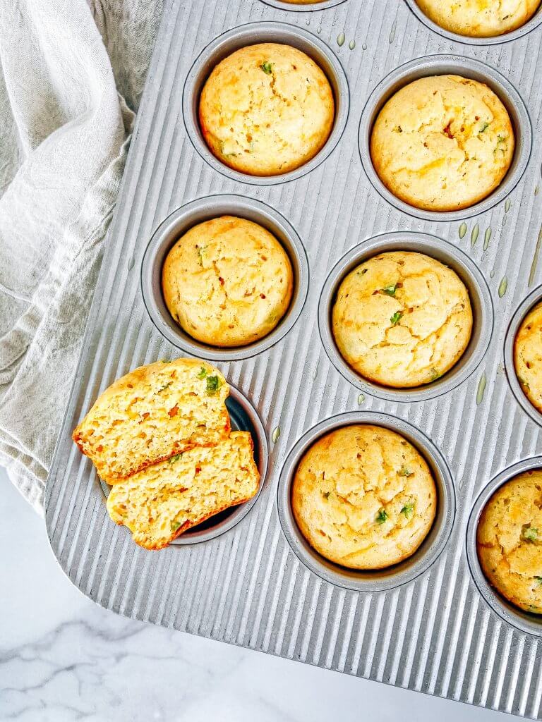 jalapeno cheddar cornbread muffins