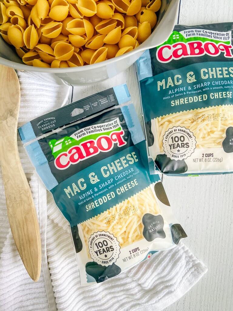 smoked mac & cheese; cabot cheese