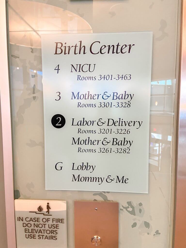 adventhealth shawnee mission birth center; different floors 