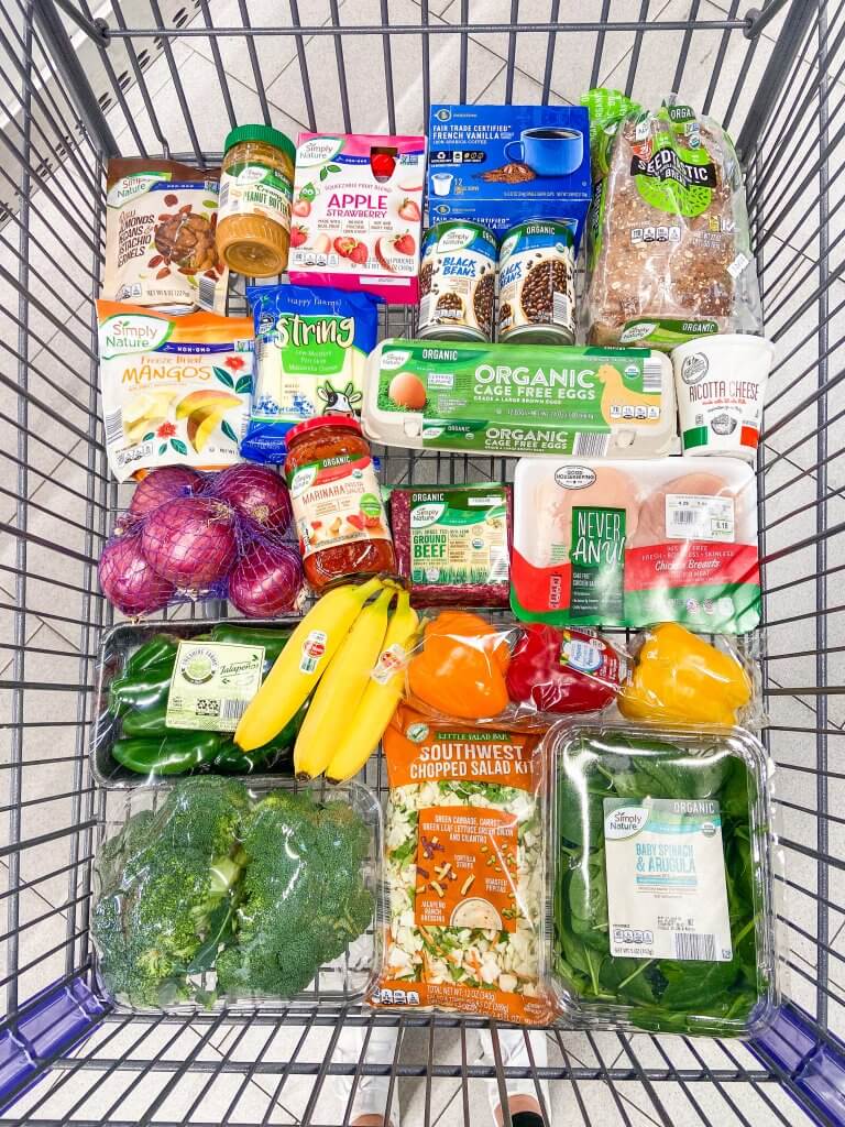 healthy living with ALDI USA; healthy grocery haul 