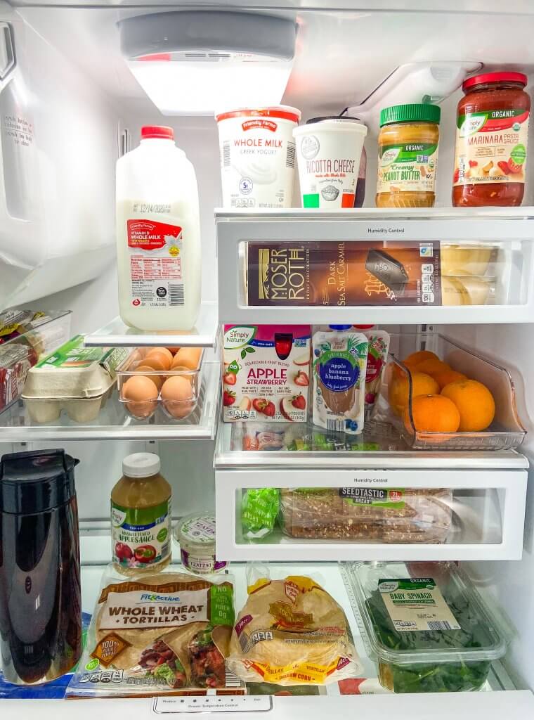 healthy living with ALDI USA; fridge staples, healthy eating