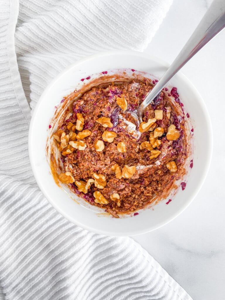 peanut butter and jelly protein oatmeal
