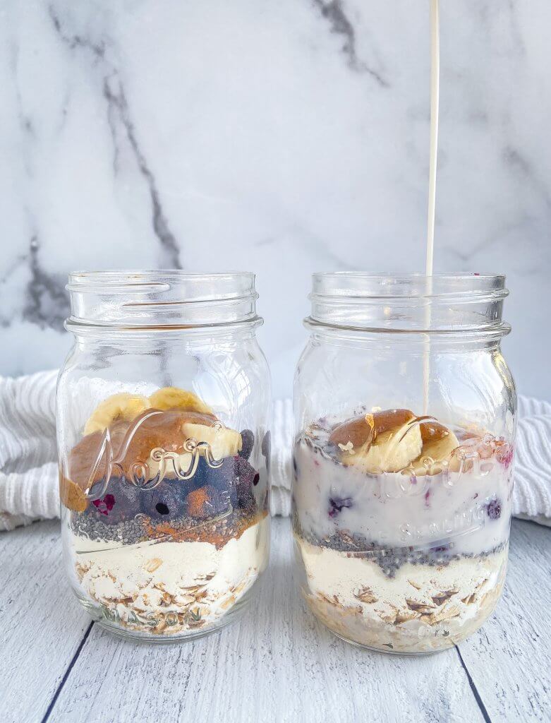 Protein Overnight Oats 8 Ways - Peanut Butter and Fitness