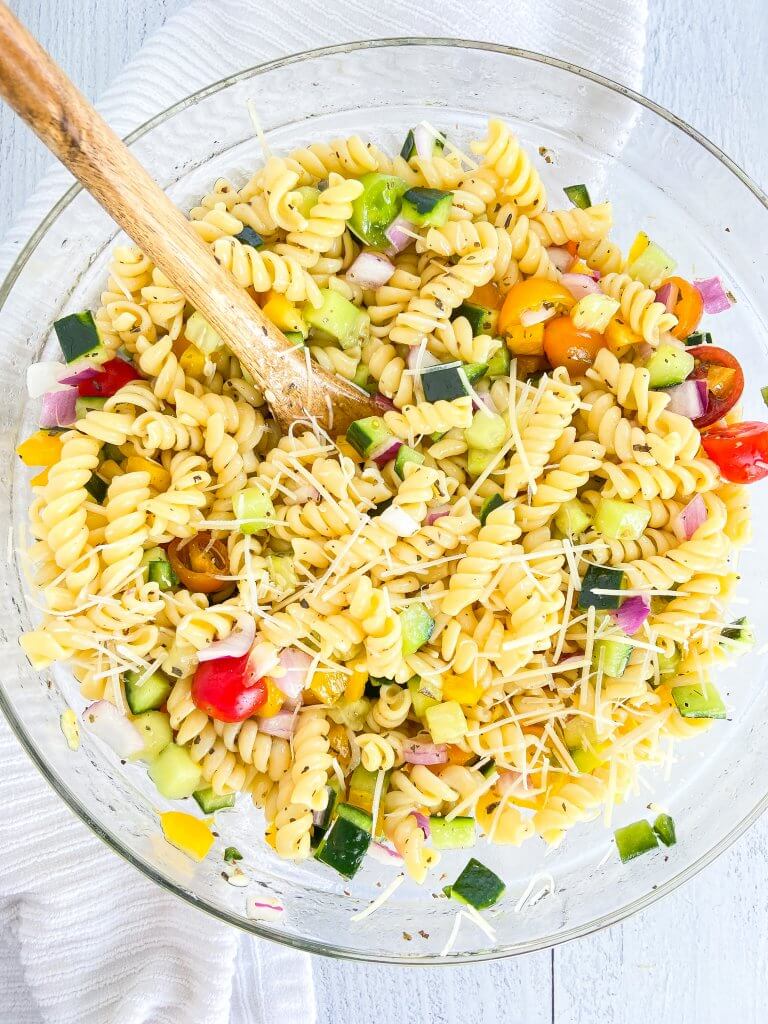 healthy summer pasta salad