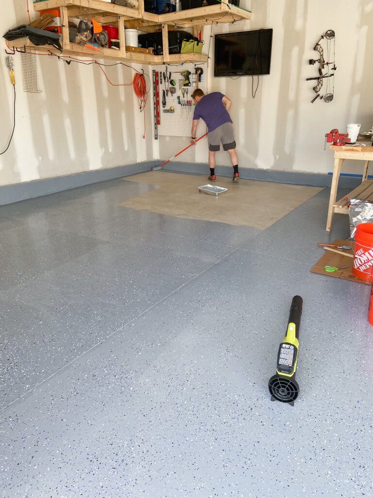 DIY epoxy garage floor tutorial