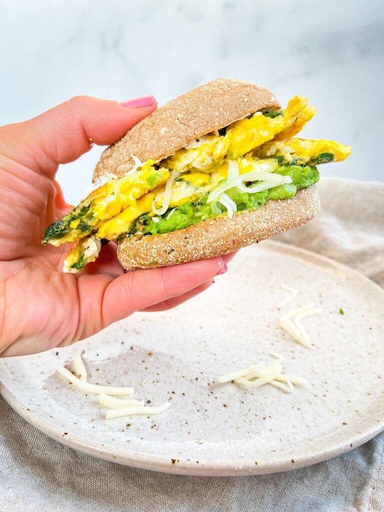 avocado egg breakfast sandwich