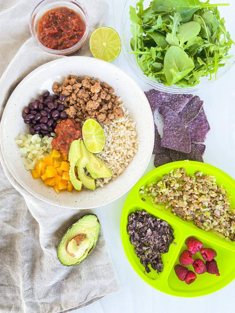 beef as a first food for babies and easy beef taco bowl recipe 